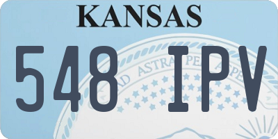 KS license plate 548IPV