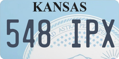 KS license plate 548IPX