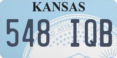 KS license plate 548IQB