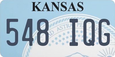 KS license plate 548IQG