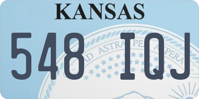 KS license plate 548IQJ
