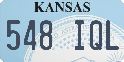 KS license plate 548IQL