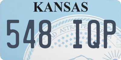 KS license plate 548IQP