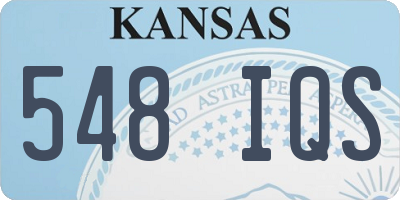 KS license plate 548IQS