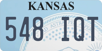 KS license plate 548IQT