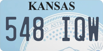KS license plate 548IQW