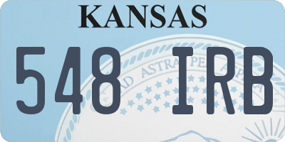 KS license plate 548IRB