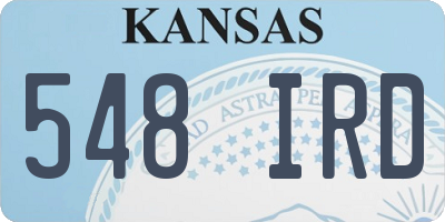 KS license plate 548IRD