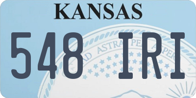 KS license plate 548IRI