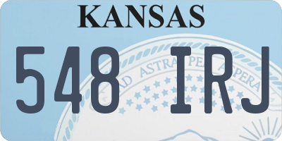 KS license plate 548IRJ