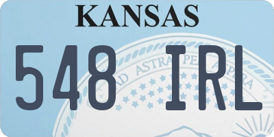 KS license plate 548IRL
