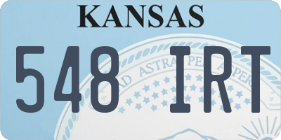 KS license plate 548IRT