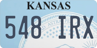 KS license plate 548IRX