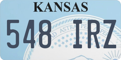 KS license plate 548IRZ
