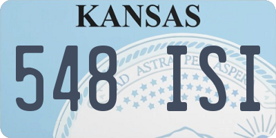 KS license plate 548ISI