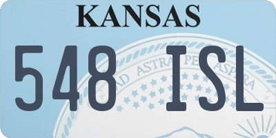 KS license plate 548ISL
