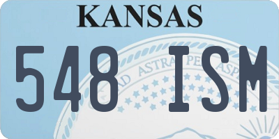 KS license plate 548ISM