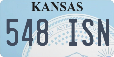 KS license plate 548ISN