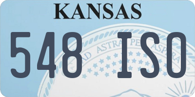 KS license plate 548ISO