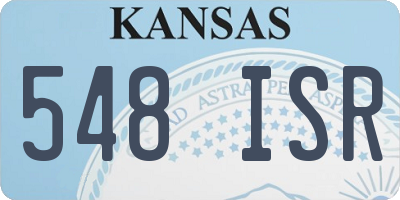 KS license plate 548ISR
