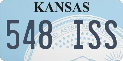 KS license plate 548ISS