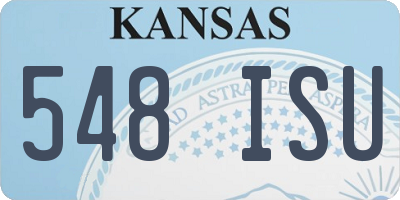KS license plate 548ISU
