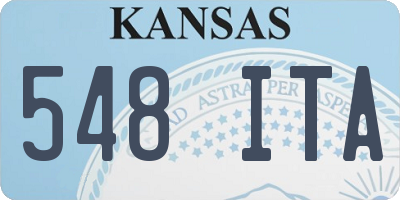 KS license plate 548ITA