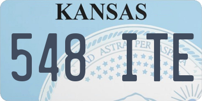 KS license plate 548ITE
