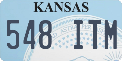 KS license plate 548ITM