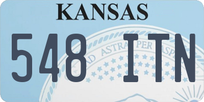KS license plate 548ITN
