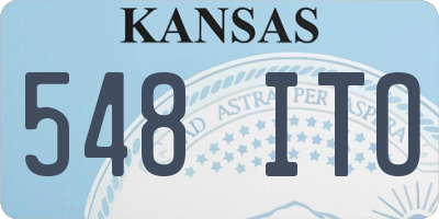 KS license plate 548ITO