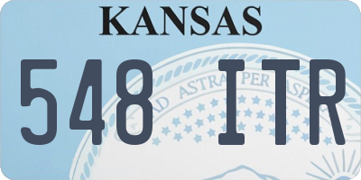 KS license plate 548ITR