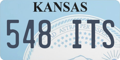 KS license plate 548ITS