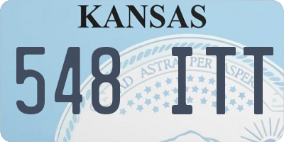 KS license plate 548ITT