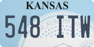 KS license plate 548ITW