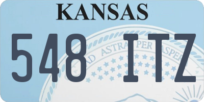 KS license plate 548ITZ