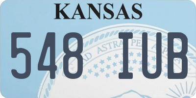 KS license plate 548IUB