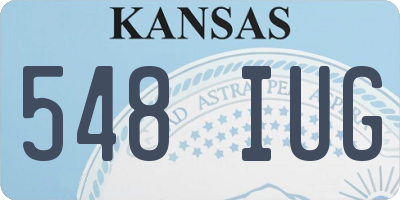KS license plate 548IUG