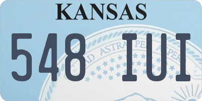 KS license plate 548IUI