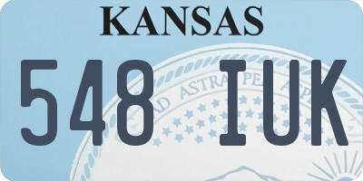 KS license plate 548IUK