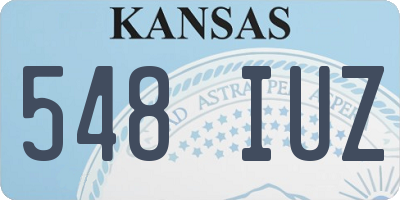 KS license plate 548IUZ