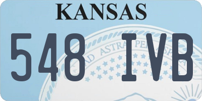 KS license plate 548IVB