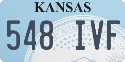 KS license plate 548IVF