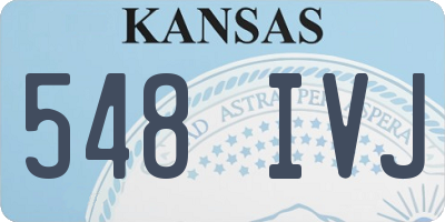 KS license plate 548IVJ