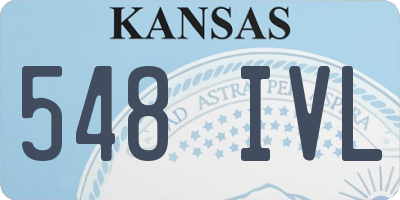 KS license plate 548IVL