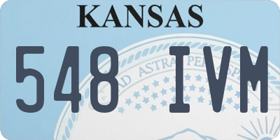 KS license plate 548IVM