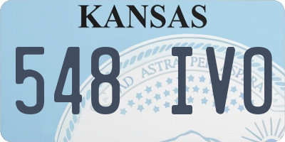KS license plate 548IVO