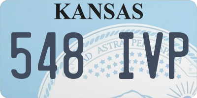 KS license plate 548IVP