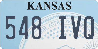 KS license plate 548IVQ