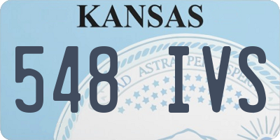 KS license plate 548IVS